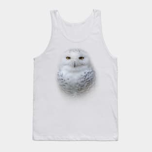 A Serene Snowy Owl Tank Top